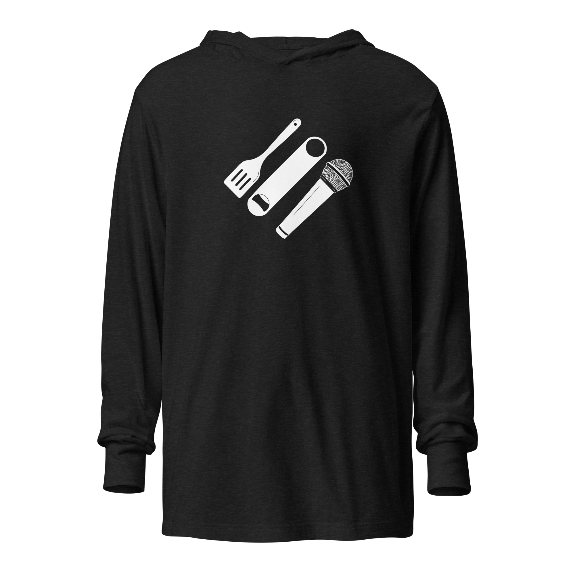 Hooded long-sleeve tee